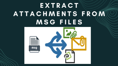 Extract attachments from msg files