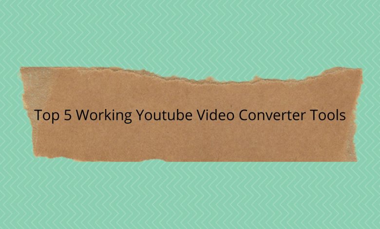 Youtube video converter tools