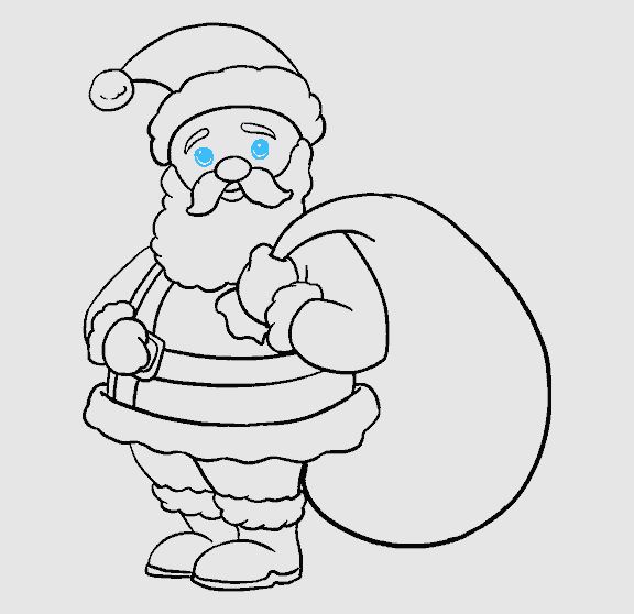 Draw A Santa Claus