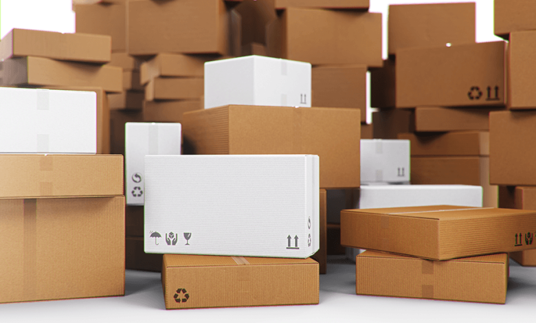 cardboard shipping boxes