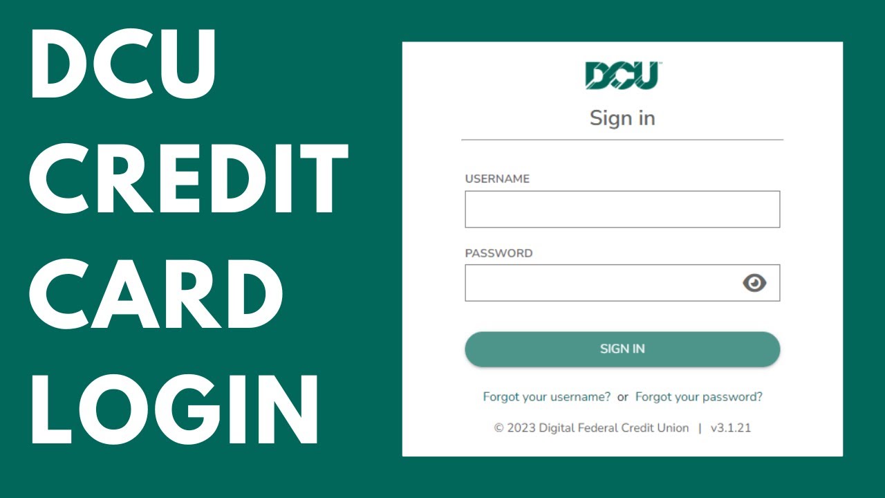DCU bank login